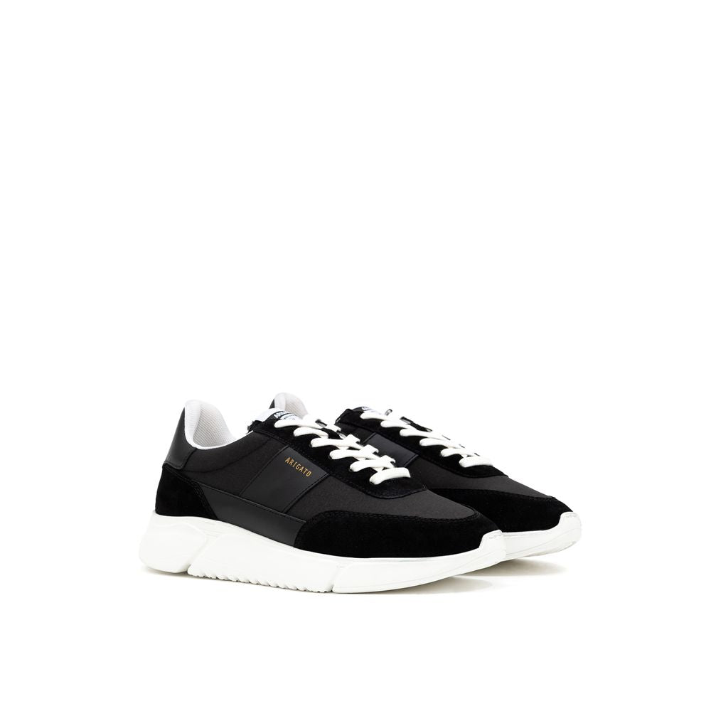 Axel Arigato Black And White Fabric And Leather Athletic Sneakers